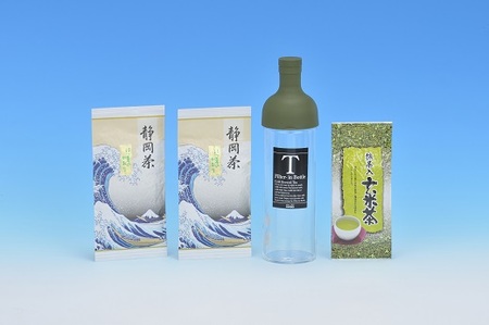 牧之原産 上級茶とフィルターインボトル