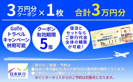 静岡県河津町 日本旅行 地域限定旅行クーポン30,000円分 チケット