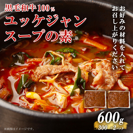 黒毛和牛100％ 焼肉屋のユッケジャンスープの素 300g （約4人前）× 2P