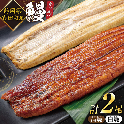 うなぎ 国産 静岡 うなぎ蒲焼 白焼 各130g 以上 各 1尾 計 2尾 タレ 山椒 付き [大井川うなぎ 静岡県 吉田町 22424701 ]