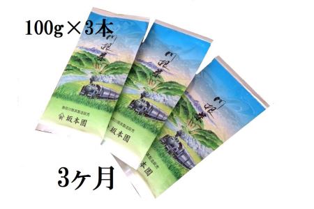 [定期便]川根 自家用煎茶900g(100g×3本×3ヶ月)