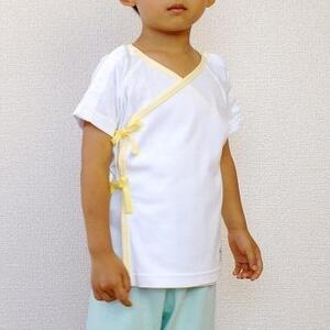 【日本製】点滴対応　両肩スナップ・肌着　サイズ120