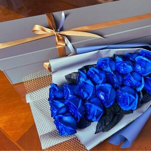 幸せの青いバラ【オリジナルBOX入り】