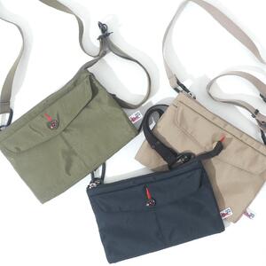 【黒】アーミーダック　ナイロンで作ったスマホショルダー