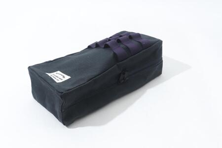 【ネイビー】軍用蝋引きアーミーダック生地で作ったアメニティーボックス