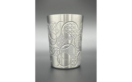 [鞠]メタル切子〜小町〜 ―切子和柄ステンレスショートグラス―