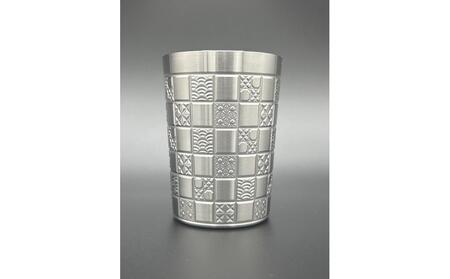 [市松]メタル切子〜小町〜 ―切子和柄ステンレスショートグラス―
