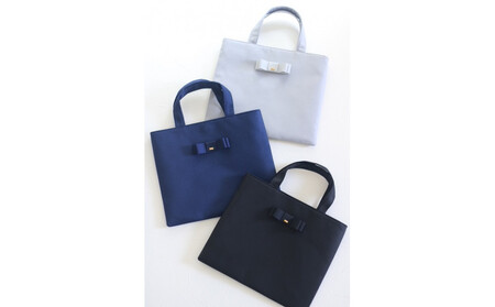 リボントートバッグ　【Ｌサイズ・ブラック】