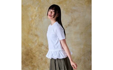 ◆サイズ:2(S-M)◆へプラムヘムTシャツ