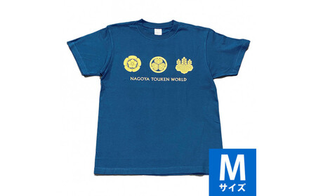 オリジナル【三英傑家紋Tシャツ】Mサイズ（ネイビー）／名古屋刀剣博物館