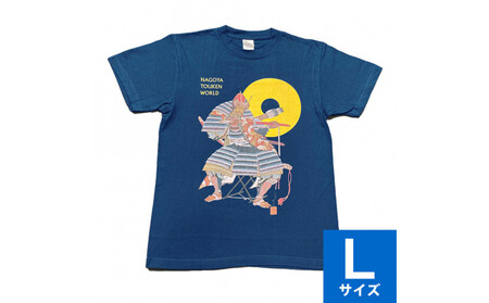 オリジナル[加藤清正Tシャツ]Lサイズ(ネイビー)/名古屋刀剣博物館