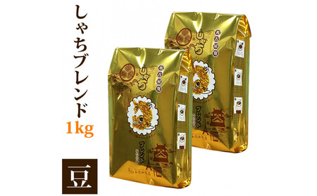しゃちブレンド1kgセット 豆のまま(500g×2袋)