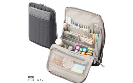 Y-Style 手帳が入るペンケース Mサイズ【チャコールグレー】