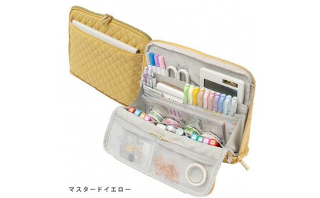 Y-Style 手帳が入るペンケース Lサイズ【マスタードイエロー】