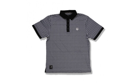 BUNCUREY　ゴルフウェア　モノグラム半袖ポロシャツ（BM23SS-01-006）オフ／サイズ6