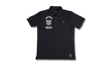 BUNCUREY　ゴルフウェア　ロゴポロシャツ（BM23SS-01-042）ブラック／サイズ4