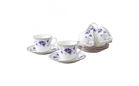 ナルミ ソラリア コーヒーカップ&ソーサー 200cc 5客セット 8128-21286P