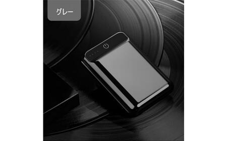 10000mAh 大容量 モバイルバッテリー [グレー] 急速充電 防災電源 2.1A スマホ充電器 小型 軽量 USB2ポート 2台同時充電可能 LED液晶画面 残量表示 携帯充電器 iphoneX [PL保険加入済み製品・安心]