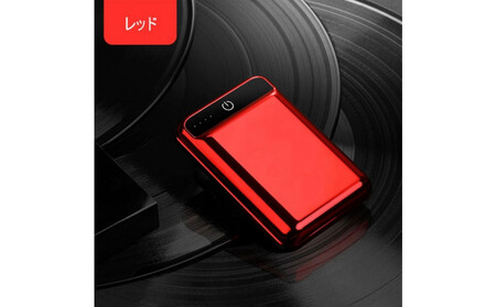 10000mAh 大容量 モバイルバッテリー＜レッド＞ 急速充電 防災電源 2.1A スマホ充電器 小型 軽量 USB2ポート 2台同時充電可能 LED液晶画面 残量表示 携帯充電器 iphoneX 【PL保険加入済み製品・安心】