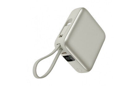 [2025年モデル]モバイルバッテリー 12000mAh 44.4Wh [シルバー]大容量 3台同時充電 2本ケーブル内蔵 PD22.5W 急速充電 QC3.0 携帯充電器 防災電源 iPhone16 USB-A / Type-C / iPhone 出力 Type-C入力 高品質 コンパクト 防災グッズ PSE認証 [PL保険加入済み製品・安心]