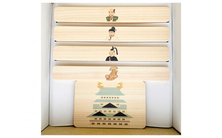 磁石でくっつくころがるクッコル なごや三英傑 天下泰平コロコロ 木のおもちゃ