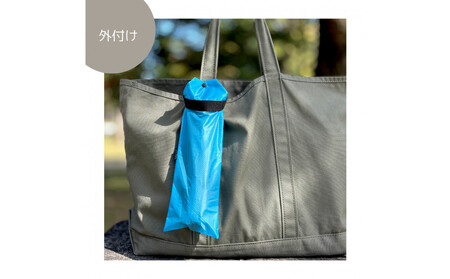 [水色]外付け折りたたみ傘ケース 傘ホルダー 折りたたみ傘カバー