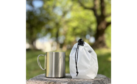 [XS 0.5L・白] 手のひらサイズの軽量ナイロン巾着袋