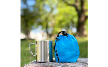 [XS 0.5L・水色] 手のひらサイズの軽量ナイロン巾着袋