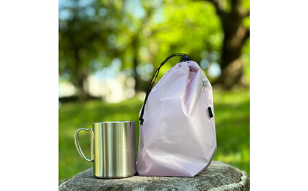 [S 1.5L・ラベンダー] キャンプで大活躍!トイレットペーパーホルダー 小さめナイロン巾着袋 シンプル巾着