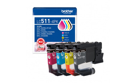 [ブラザー 純正インクカートリッジ LC511-4PK]