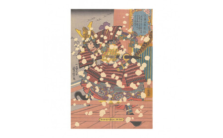 オリジナル[レプリカ浮世絵(1枚絵)歌川国芳作「佐藤四郎忠信」]/名古屋刀剣博物館