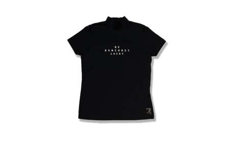 BUNCUREY　ゴルフウェア　半袖モックネック（BL23SS-02-508）ブラック／サイズ1