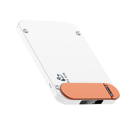 [ホワイト]モバイルバッテリー 6800mAh 大容量 MagSafe対応 iPhone17充電 PD20W 磁気充電15W 急速 QC対応 QI 2台同時 360°回転スタンド 超薄型 軽量 停電対策 災害 台風 地震 防災グッズ iPad/タブレット/イヤホン/ゲーム機 PSE認証済[PL保険加入済み製品・安心]
