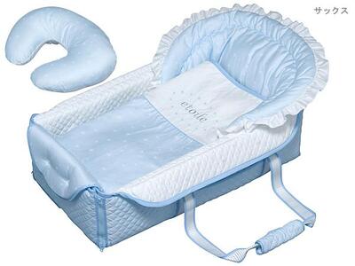 洗える授乳クッション付き バッグdeクーファン エトワール サックス