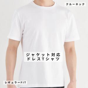 ◆サイズ:XL◆[ドレスTシャツ] GIZAコットンフライス レギュラーフィット 半袖|クルーネック