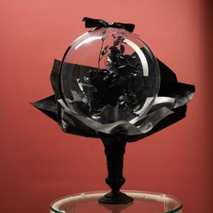 フラワーバルーン「漆黒薔薇」