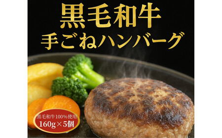 黒毛和牛100% てごねハンバーグ 5個入り