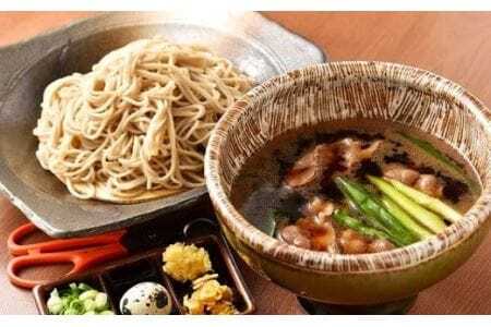 勢川みゆき店の『豊橋産あいち鴨肉のつけ蕎麦セット』(5セット約5人前)