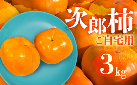 ≪先行予約≫ 生産量日本一 愛知県豊橋産 次郎柿 ご自宅用 3kg 柿 訳あり 不揃い 甘柿 果物 フルーツ 10月 11月 愛知県 豊橋市 ビタミンC 高栄養価 食物繊維 旬をおとどけ