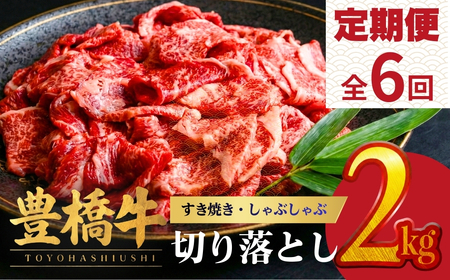 豊橋牛 定期便6回毎月 2kg 国産 牛肉