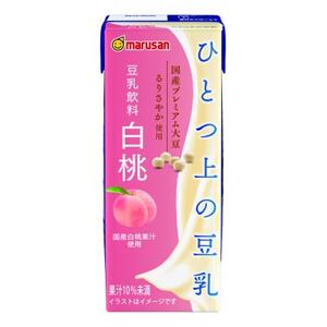 ひとつ上の豆乳 豆乳飲料 白桃 200ml×24本