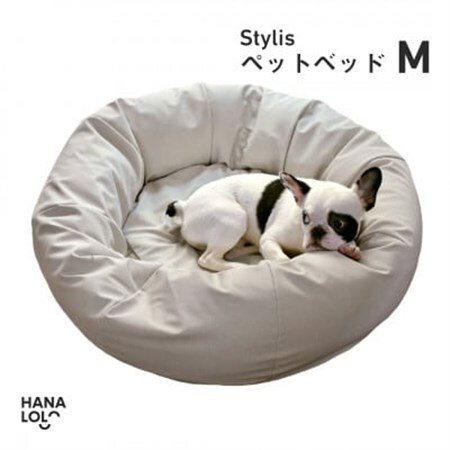【ハナロロ】ペットベット スタイリスレザーカバー M(ホワイトベージュ)【1645953】