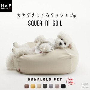 【ハナロロ】 ビーズクッション ペットクッションMカバー付 60L(ナチュラルベージュ)【1240505】