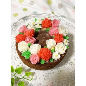 あんフラワーケーキ 5号[配送不可地域:離島]
