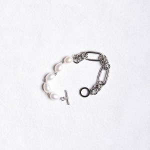pearl bracelet silver men's[配送不可地域:沖縄県]