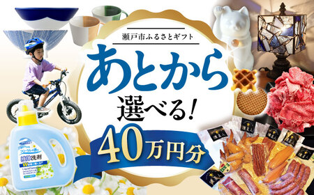 [あとから選べる]愛知県瀬戸市ふるさとギフト 寄附40万円分 あとからセレクト / 瀬戸市ふるさと納税 [BBZZ011]