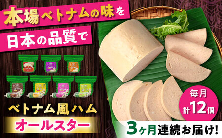 [全3回定期便]ベトナムハム オールスターセット / ハム ベトナム料理 [BBBE016]