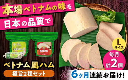 【全6回定期便】ベトナムハム 極旨2種セット / ハム ベトナム料理 [BBBE023]