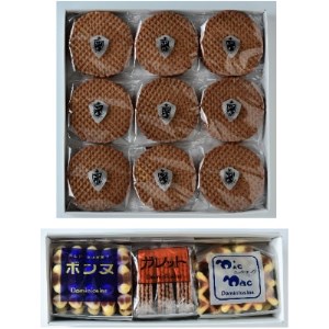 修道院の伝統的な手作りクッキー　ガレット中箱+詰合せ小箱【1250211】