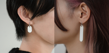 [Unomismo]琺瑯アクセサリー「ボールピアス」